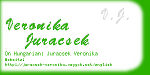 veronika juracsek business card